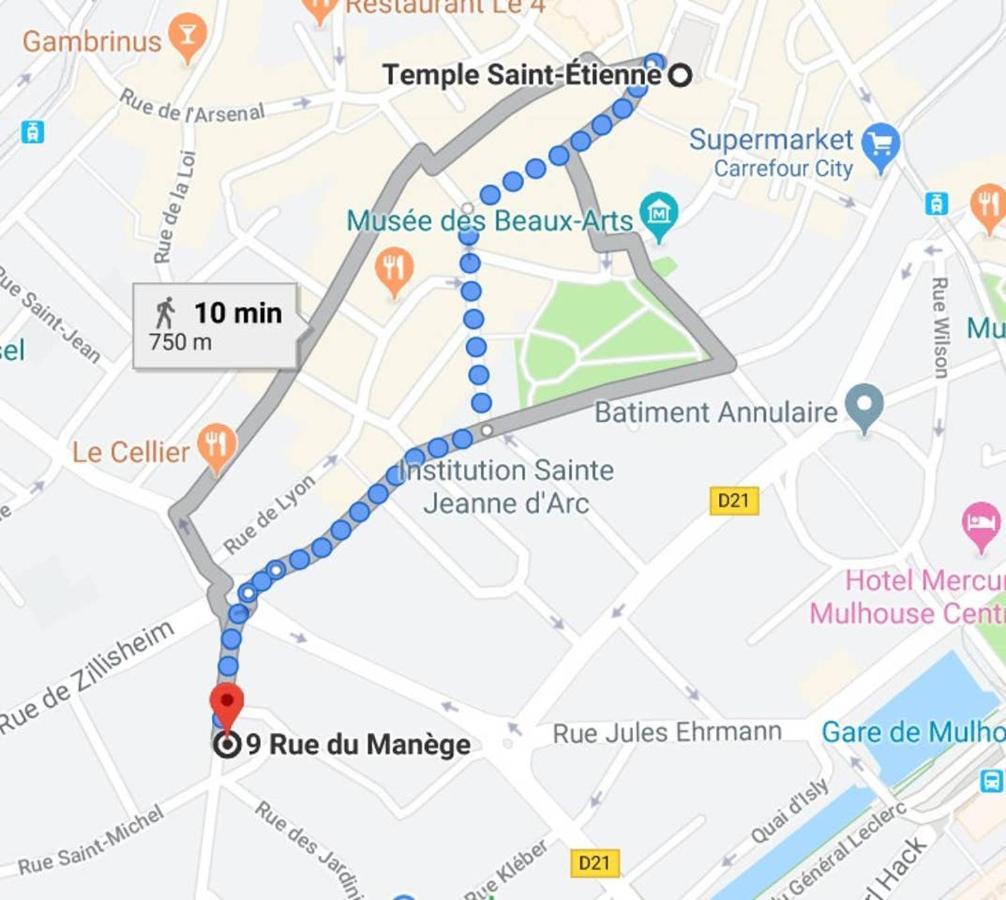 3P Cosy A Mulhouse, 55 M2 Apartment Bagian luar foto