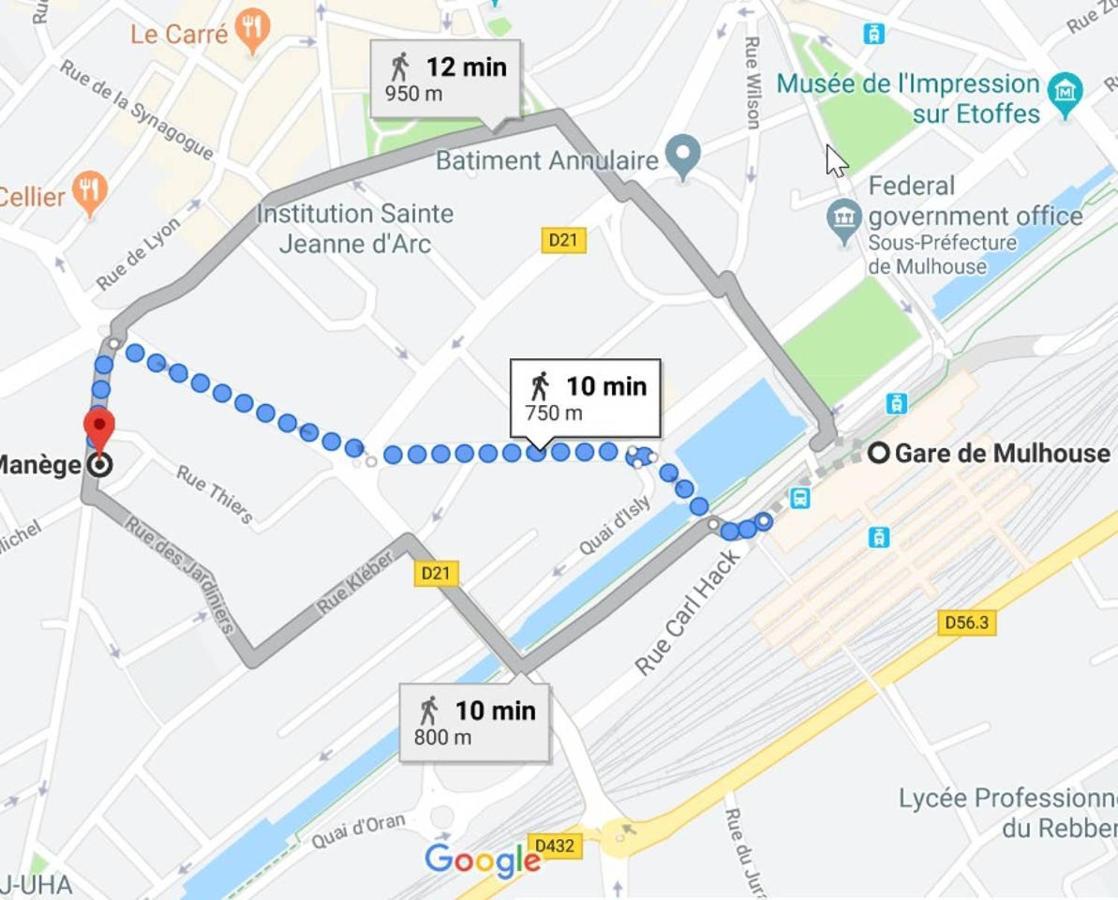 3P Cosy A Mulhouse, 55 M2 Apartment Bagian luar foto